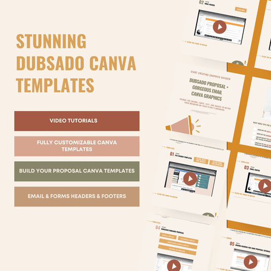 Dubsado Canva Templates For Proposals, Emails And More