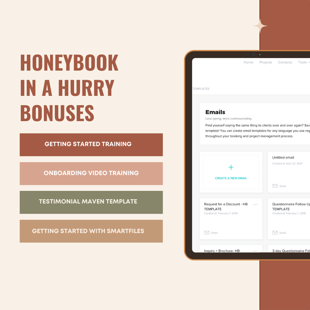 Honeybook In A Hurry
